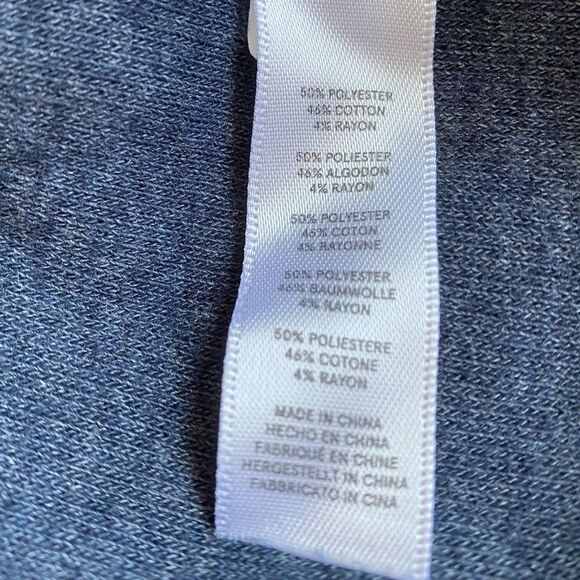 Alternative Apparel Triblend Eco-Fleece Sweatshirt Women's Size L Navy Crewneck - Picture 16 of 16